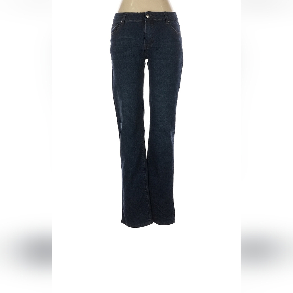 Elegant Dark Blue Women's Flare Jeans